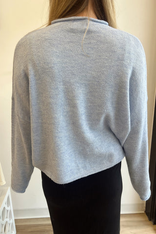 The Palmer cardigan in sky