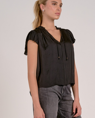 Bee Ruffle Top