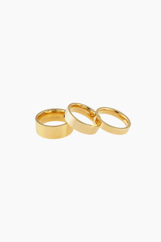 Flat Stackable Ring Set